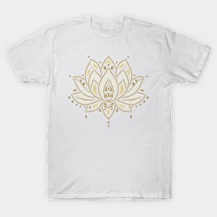 Gold Lotus Flower T-Shirt